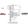 thumbnail image 4 of WILWOOD FRONT & REAR BIG BRAKE COMBO WITH FREE BRAKE LINES, PARKING BRAKE CABLE & FLUID, SL6R 13 SLOTTED FRONT & DPL 12 REAR, BLACK, For 1966-1975 FORD BRONCO W/2.00 OFFSET BIG REAR, 4 of 9