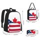 thumbnail image 2 of Balery USA Canada Flag Mochila escolar 3 en 1 para niños: mochila resistente con lonchera térmica y estuche para lápices. Mochila escolar para niños y niñas., 2 of 7