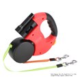 thumbnail image 4 of Double Retractable Dog Lead, Pet Walking Leash with Flashlight, Extendable Flexible Dog Cat Traction Rope with Non Slip Handle, 4 of 7