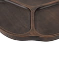 thumbnail image 6 of Yajisi 10.2in Divided Wooden Serving Tray, Ebony Sectional Platter for Appetizers & Snacks, Style 1, 6 of 10