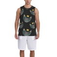 thumbnail image 6 of Rocae Faces Of The Cat for Men's Basketball Jersey Lightweight and Breathable Athletic Tank Top,Quick-Drying Sports Jersey X-Large, 6 of 9