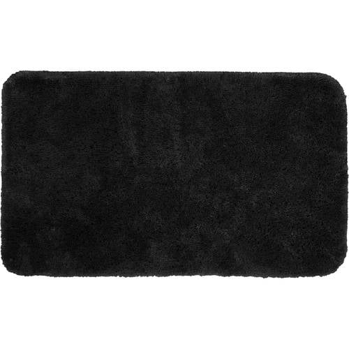 Mainstays Performance Nylon Bath Rug, Rich Black, 19.5" x 34"