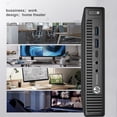 thumbnail image 2 of HP EliteDesk 800 G2 Mini Computadora de Escritorio PC, Quad-Core i5-6500T, 16GB RAM, 256GB SSD, Keyboard y Mouse, WiFi, VGA, DisplayPort, Windows 11 Pro (Reacondicionado), 2 of 5