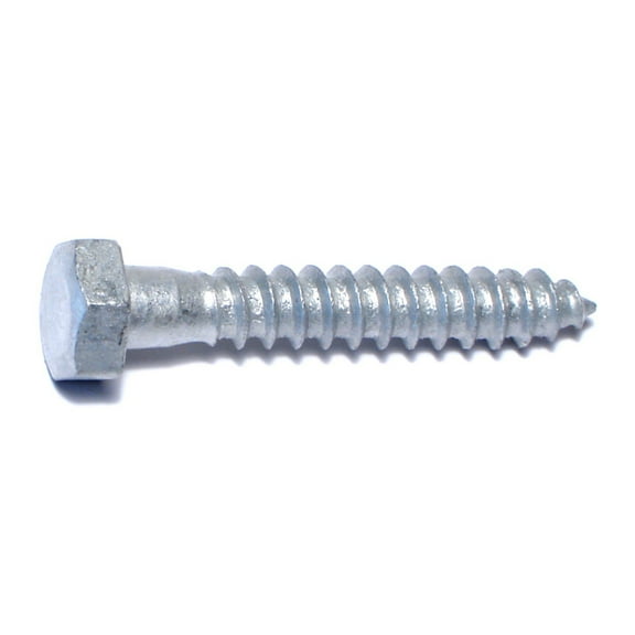 5/16" x 2" Hot Dip Galvanized Steel Hex Head Lag Screws HLSHS-321