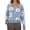 Sky Blue, variant on Women Cardigan Floral Pattern V Neck Short Knit Button Up Sweater Soft Cozy Top Lightweight Cardigans