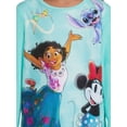 thumbnail image 5 of Girls Licensed Character Long Sleeve Top and Pants Sleep Set, 2-Piece, Sizes 4-12, 5 of 6