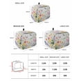 thumbnail image 2 of Wildflowers Toaster Cover 2 Slice, Small Kitchen Appliance Covers, Spring Farmhouse Tulip Floral Leaf Wooden Grain Toaster Oven Cover with Loop, Bread Machine Cover Polyester Dust Cover Protection, 2 of 4
