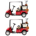 thumbnail image 1 of SHISUYAN 2Pcs Small Golf Cart Model Decorative Golf Cart Figurine Desktop Golf Cart Model Ornament, 1 of 8