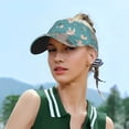 thumbnail image 6 of Easygdp Teal Mama Llama Stretchy Visor - Unisex Visor Hat for Men and Women, UPF 50 Sun Protection Visor, Ultra-Light, 6 of 8
