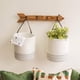 thumbnail image 3 of Paquete de 2 cestas colgantes de yute, 7,87 x 7 pulgadas, cesta de cuerda colgante de helecho tejido pequeño, cesta de flores, plantas, cesta de pared, juego de decoración bohemio Adepaton LRWJ681-4, 3 of 7