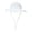 White, variant on Gyujnb Kids Mesh Sun Hat Wide Brim Adjustable Chin Strap Breathable Bucket Cap for Beach Outdoor