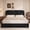 Black, variant on Boucle King Size Bed Frame with Adjustable Headboard, Upholstered Cloud Platform Bed Frame with Wood Slats, Noise-Free King Bed, No Box Spring Required, Easy Assembly, Brown