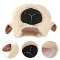 thumbnail image 3 of Plush Sheep Ear Hood Hat Cartoon Photography Props Lovely Headgear Cosplay Props, 3 of 8