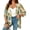 Khaki, variant on Womens Short Sleeve Kimono Lightweight Cardigan Summer Dusters Hawaiian Print Soft Casual Cover Ups for Young Women
