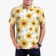 thumbnail image 1 of Balery Sunflowers Camisa Polo de Hombre con Estampado, de Manga Corta y Tejido Medio, Camisa Tipo Golf Polo-3X-Large, 1 of 6