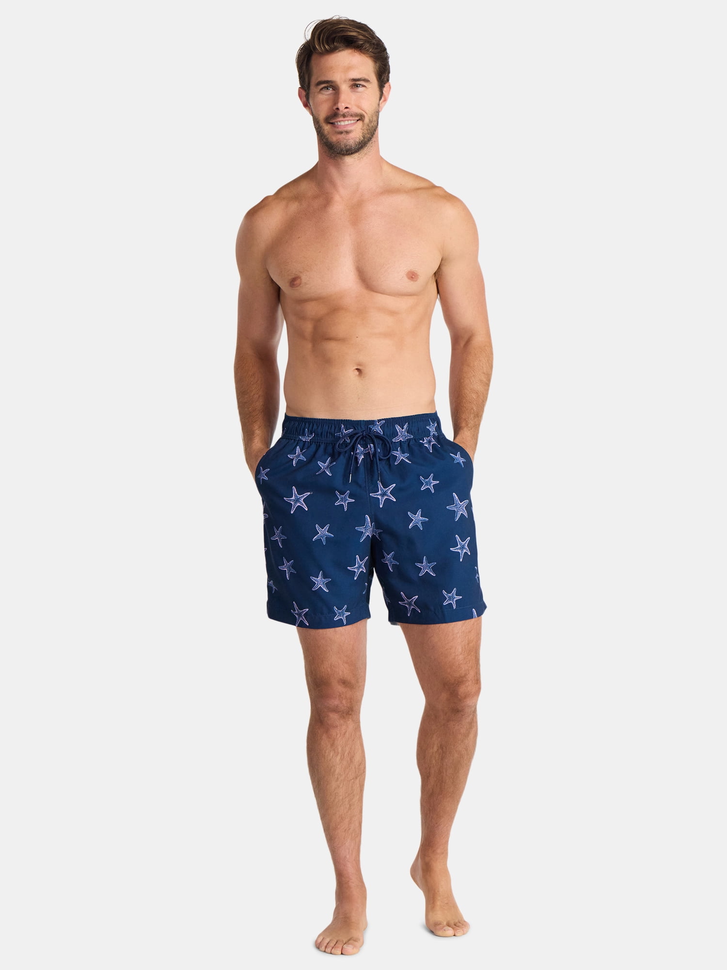 George Men's and Big Men's Swim Trunks, 6'' Inseam, 2-Pack, Sizes S-3XL