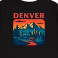 thumbnail image 4 of Inktastic Denver Cityscape with Mountain Sunset Boys or Girls Long Sleeve Toddler T-Shirt, 4 of 5