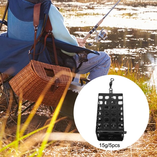Cesta alimentadora de carpa DYNWAVEMX Jaula para aparejos de pesca 5 15g