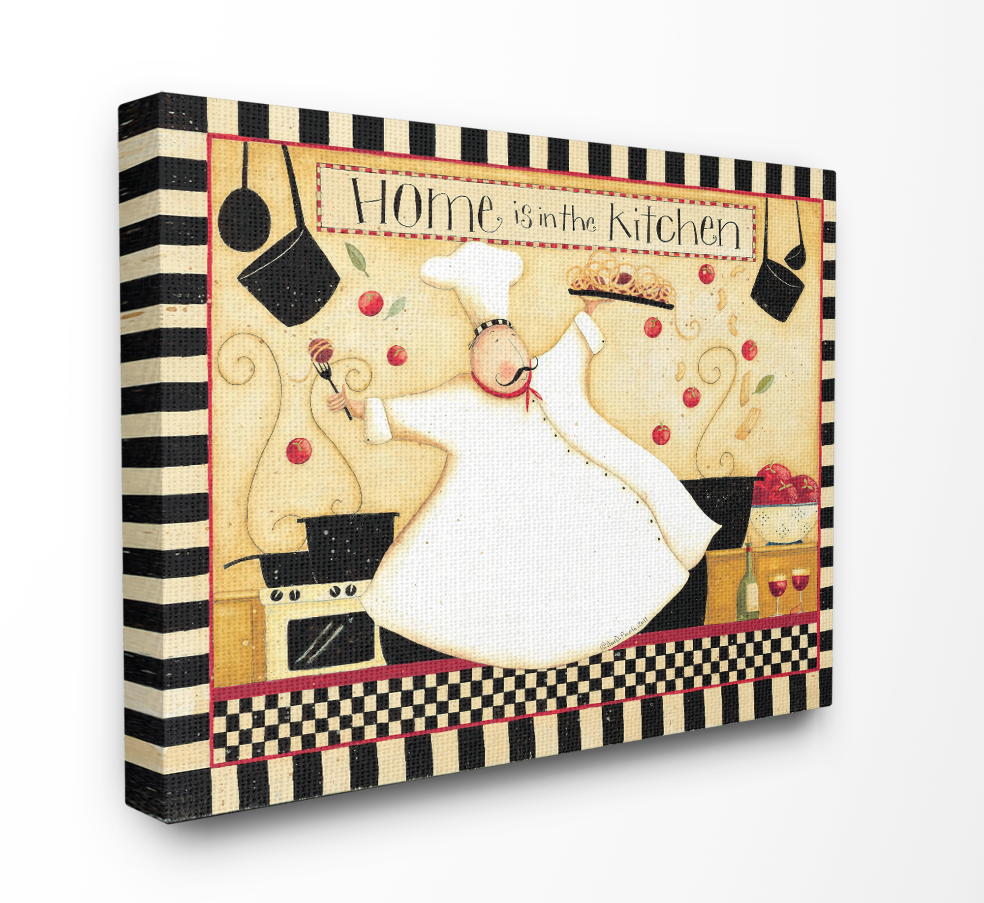 The Stupell Home Decor Collection Home Is In The Kitchen XXL Stretched Canvas Wall Art, 30 x 1.5