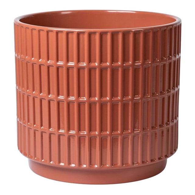 Maceta Home Trends Cerámica Naranja 20x18.5 cm