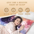 thumbnail image 3 of Colorful Cloud Sleeping Cat Body Pillow Cover Body Pillow Cases with Zipper Soft Breathable Smooth Skin Friendly Long Pillow Case 20x5 inches, 1Pcs, 3 of 5