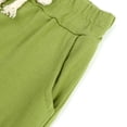 thumbnail image 3 of Lilgiuy Toddler Baby Boys Girls Summer Outfit Casual Solid Color Short Sleeve T-shirt Tops Elastic Waist Shorts Set Infant 2Pcs Clothes Home Wear (Green,8-9 Years), 3 of 4