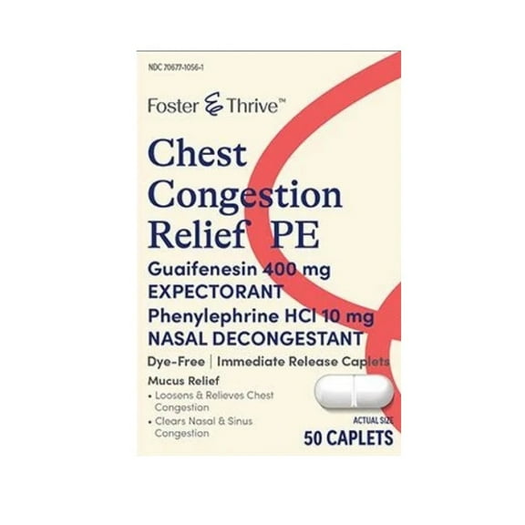 Foster & Thrive Chest Congestion Relief PE - 50 ct