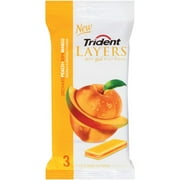 Trident Layers Sugar-Free Orchard Peach Ripe Mango Flavor Gum, 14 Pieces, 3 Count