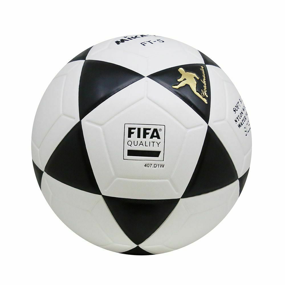 Mikasa FT5 Goal Master Soccer Ball Size 5 Black/White Official Footvolley Ball 