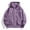 Purple, variant on Women's Functional Multi Pocket Shell Jackets, Water Repellent Windproof Adjustable Cuff Hooded Hiking Outer Tops for Trekking, Women's Green, Sizes S-3XL