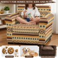thumbnail image 5 of Chririnla 2 Piece Chair Covers for Living Room Armchair Sofa Covers with High Spandex for Pet, Geometric Sofa Chair Cover, 5 of 8