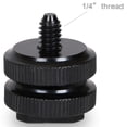 thumbnail image 5 of Camera Hot Shoe Mount to 1/4inch-20 Tripod Screw Adapter,Flash Shoe Mount for DSLR Camera Rig (Pack of 4), 5 of 5