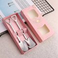 thumbnail image 1 of Stainless Steel Shovel Shaped Spoons, 2pcs Teaspoon (silver), 1 of 3