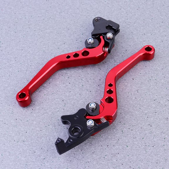 NICEXMAS Universal Motorcycle Brake and Clutch Lever Set, Red, 1 Pair Replacement Handles