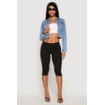 thumbnail image 3 of Womens WAX Mineral Wash Cropped Denim Jacket, 3 of 5