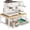 White, variant on XIMEI Coffee Pod Drawer Coffee Machine Storage Rack, Home Kitchen Counter Coffee Bar Organizer, Storage Basket Drawer, White