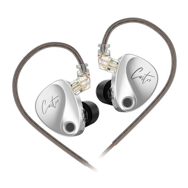 Auriculares con cable Auriculares IEM para monitoreo de escenario (Harman sin micrófono) Plata