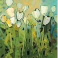 thumbnail image 2 of Harwood, Jennifer 26x26 Gold Ornate Wood Framed with Double Matting Museum Art Print Titled - White Tulips I, 2 of 4