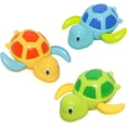 thumbnail image 1 of Juguete de baño para bebé, tortuga nadadora, bañera flotante de cuerda, juguetes para piscina, lindos juegos de agua para niños, niñas, 3 piezas, 1 of 5