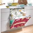 thumbnail image 4 of Delicious Cakes and Love Hearts Dishwasher Magnet Cover Front Door Decorative Refrigerator Covers Magnetic Sheet Sticker Wash Machine Fridge Panel Decal for Kitchen Appliance 23x26 in, 4 of 6