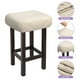 thumbnail image 3 of 4pcs Fundas para Taburetes Rectangulares, Fundas para Taburetes de Bar, Funda para Asiento de Silla de Banco de Madera Beige, 3 of 6