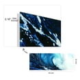 thumbnail image 4 of Empire Art Direct Blue Wave 2 Frameless Free Floating Tempered Glass Panel Graphic Wall Art, 24" x 63" x 0.2", Ready to Hang, 4 of 10