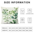 thumbnail image 5 of COMIO  Eucalyptus Leaves Pillow Covers Summer Spring Watercolor Sage Green Leaf Decorative Pillowcases Soft Outdoor for Sofa Couch Car Bedroom Home Decor, 5 of 5