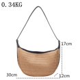 thumbnail image 4 of GEEK - Nuevos bolsos y carteras de paja para playa, bolso de mano tejido, bolso bandolera para mujer, bolso de viaje para compras, 4 of 5
