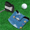 thumbnail image 5 of Haosy Cloud and Star Golf Mallet Putter Cover Strong Magnetic Leather Golf Club Headcover Closure, 5 of 7