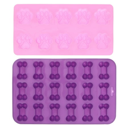 

Silicone Cake Molds Cooking Mold Baking Tool Cookie Molds Silicone Cookie Molds2pcs Dog Bone Cat Claw Baking Molds Silicone Baking Molds (Assorted Color)