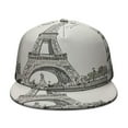 thumbnail image 2 of Paris Baseball Cap for Men Women Adjustable Hat Bill Brim Adjustable Visor Beach Trucker Hat for Unisex Young Adults, 2 of 7