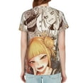 thumbnail image 2 of My Hero Academia Anime Himiko Toga Women's T Shirts Round Neck Short-Sleeve Soft T-Shirt Summer Casual Tee Tops 3D Printing Tee Shirt, 2 of 6