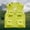 Green, variant on Men's Casual Lightweight Outdoor Fishing Work Safari Travel Photo Cargo Vest Jacket Multi Pockets Yellow