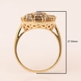 thumbnail image 5 of 3.25 Ct Rose Cut Champagne Diamond 925 Sterling Silver Gold Plated Women Valentines Day Gifts Ring, 5 of 6
